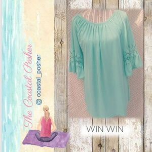 Ruffle Sleeve Tunic